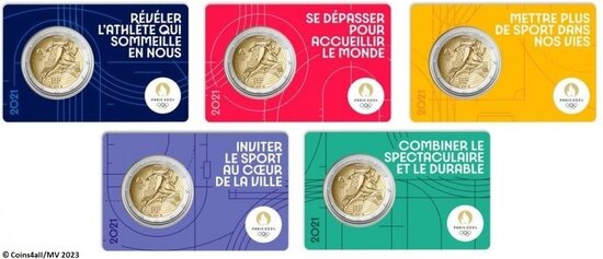 2021: 5 Coincards Olympische Spelen