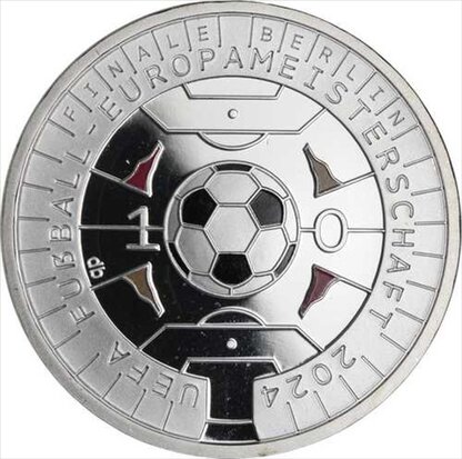 Duitsland 11 Euro 2024 "Europees Kampioenschap Voetbal", Proof, in zilver Ag 500