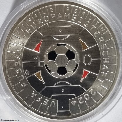 Duitsland 11 Euro 2024 "Europees Kampioenschap Voetbal", Proof, in zilver Ag 500