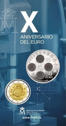 2012:  2 én 30 euro 10 jaar Euro, in coincard