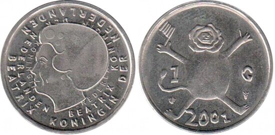 1 Gulden 2001, laatste gulden