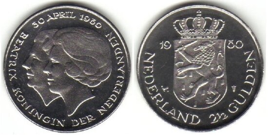 2½ Gulden 1980, Dubbelportret