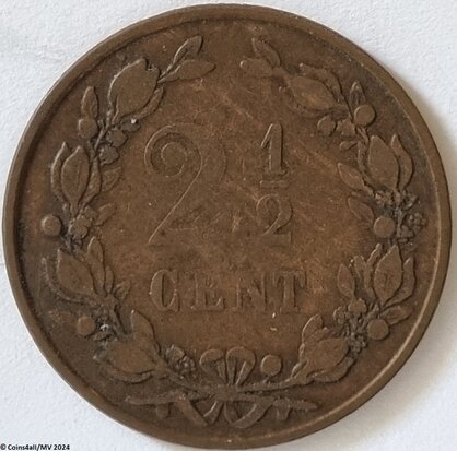 Nederland  2½ Cent 1881 Fr.