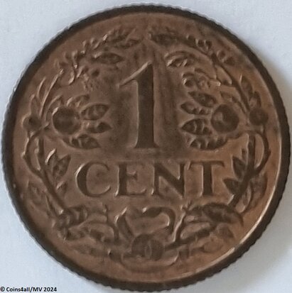 Nederland  1 Cent 1941 Zfr.+ (1)