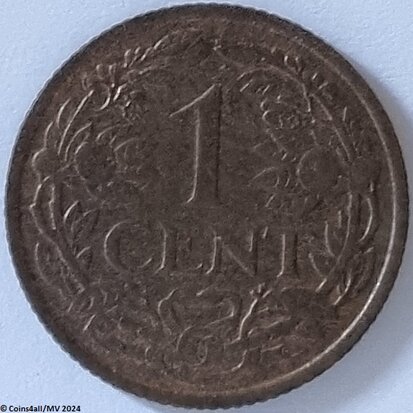 Nederland  1 Cent 1941 Zfr.