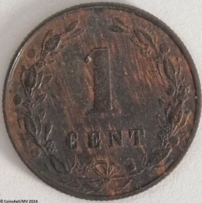 Nederland  1 Cent 1881 Zfr.