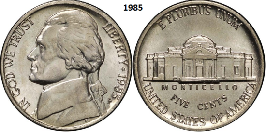 5 Cents 1985, P