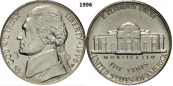 5 Cents 1996, P