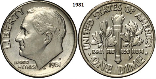 10 Cents 1981, D