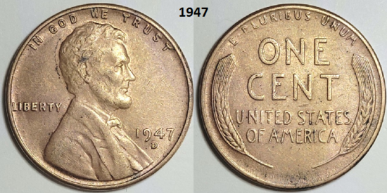 1 Cent 1947, D