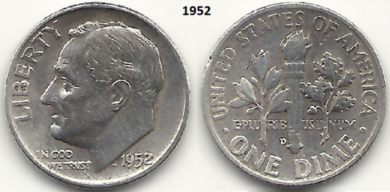 10 Cents 1952, D