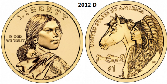 1 Dollar 2012, D