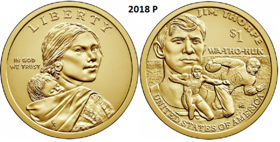 1 Dollar 2018, P