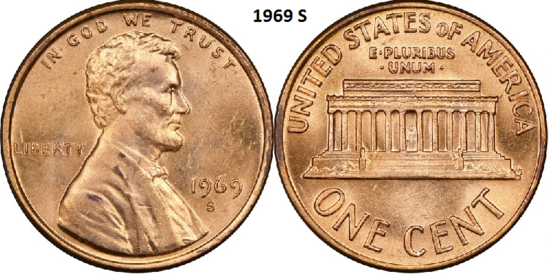 1 Cent 1969, S