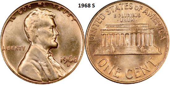 1 Cent 1968, S