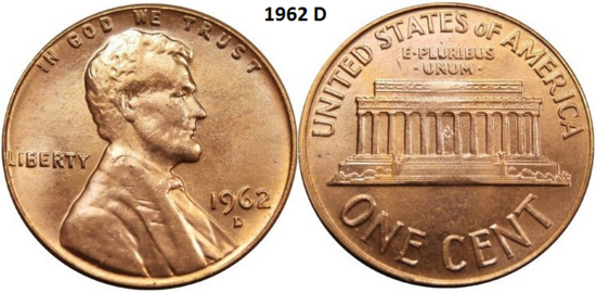 1 Cent 1962, D