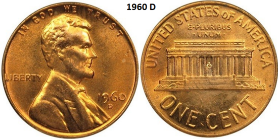 1 Cent 1960, D