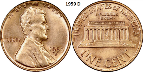 1 Cent 1959, D