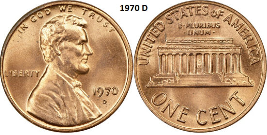 1 Cent 1970, D