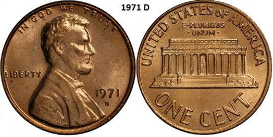 1 Cent 1971, D