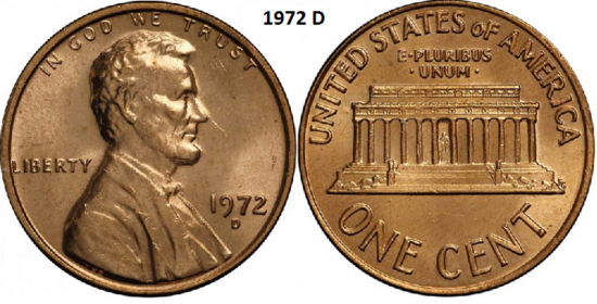 1 Cent 1972, D