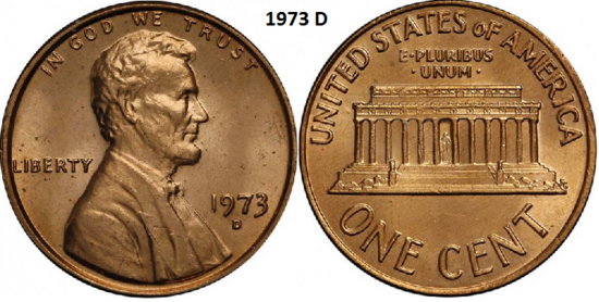 1 Cent 1973, D