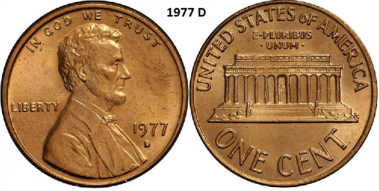 1 Cent 1977, D