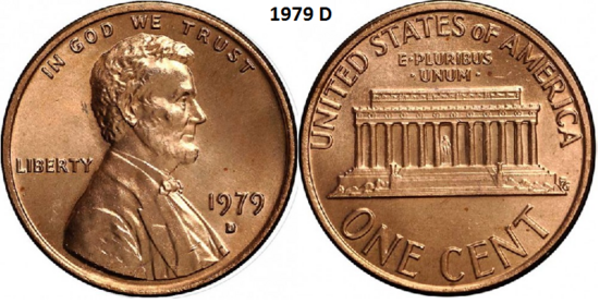 1 Cent 1979, D