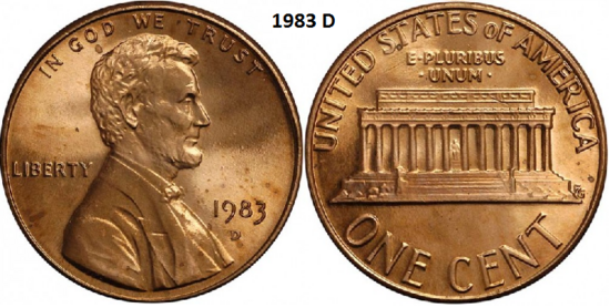 1 Cent 1983, D