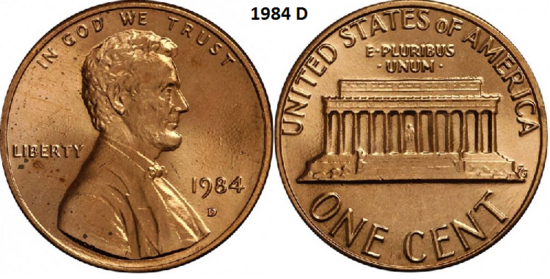 1 Cent 1984, D