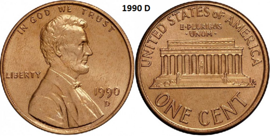 1 Cent 1990, D