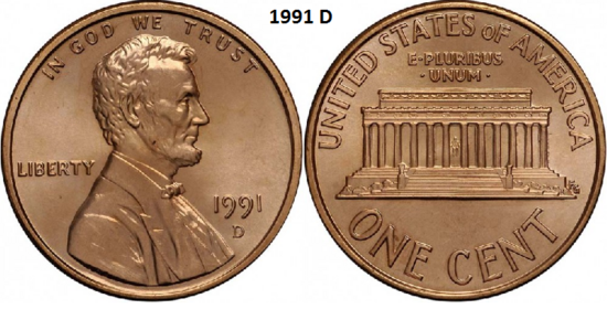 1 Cent 1991, D