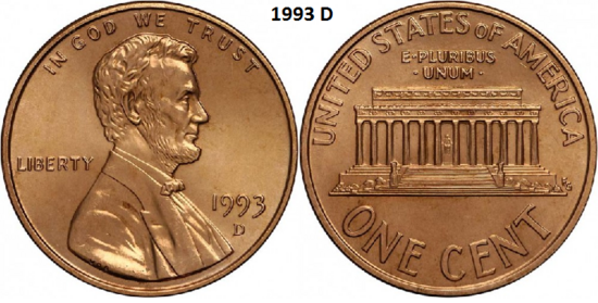 1 Cent 1993, D