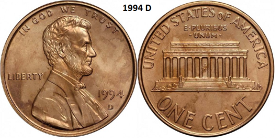 1 Cent 1994, D