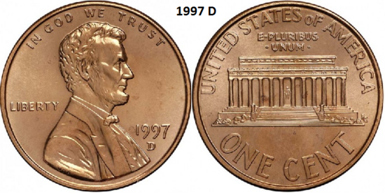 1 Cent 1997, D