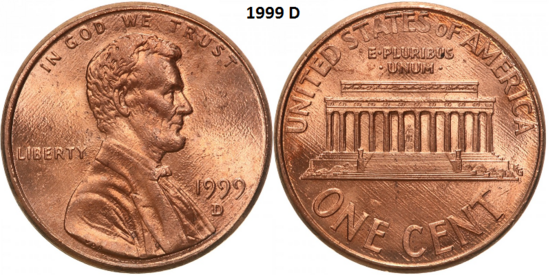 1 Cent 1999, D