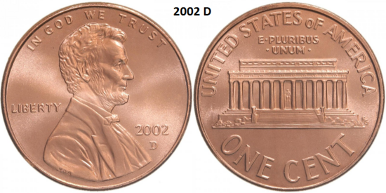 1 Cent 2002, D