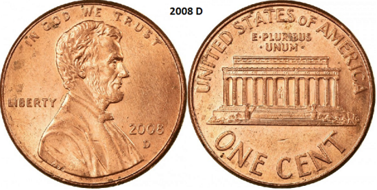 1 Cent 2008, D