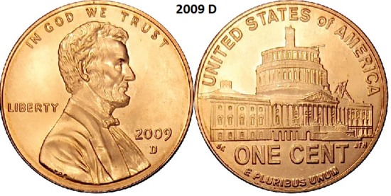 1 Cent 2009, Presidency in Washington, D.C., D