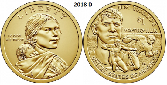 1 Dollar 2018, D