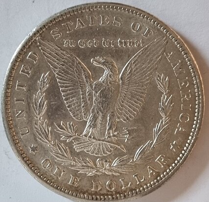 1 Morgan Dollar 1900, zonder mmt, Prachtig /  EF