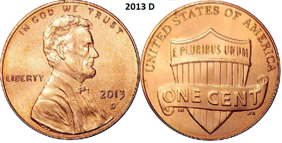 1 Cent 2013, D