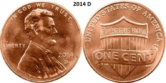 1 Cent 2014, D