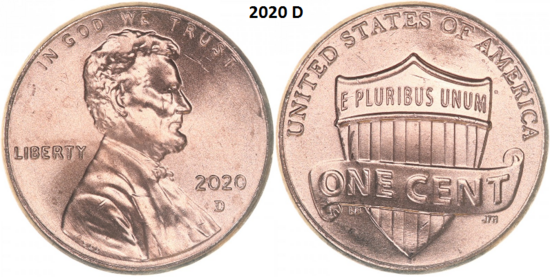 1 Cent 2020, D