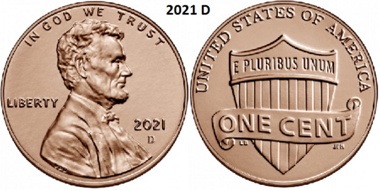 1 Cent 2021, D