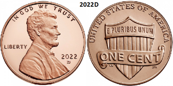 1 Cent 2022, D