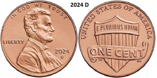 1 Cent 2024, D