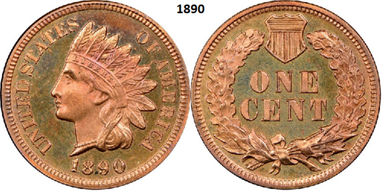 1 Cent 1890, P