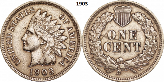 1 Cent 1903, P