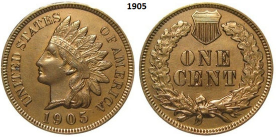 1 Cent 1905, P